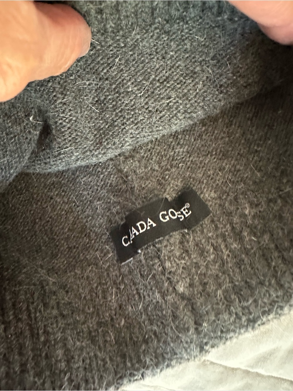 Canada Goose Dark Charcoal Knit Beanie - Picture 2 of 2